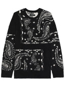 ALLSAINTS Bandana Crew in Black - Pull bandana ALLSAINTS en noir - ALLSAINTS 黑色 Bandana 圆领圆领巾 - ALLSAINTS Bandana Crew in Schwarz - ALLSAINTS 반다나 크루 블랙 색상 - Girocollo con bandana ALLSAINTS in nero
