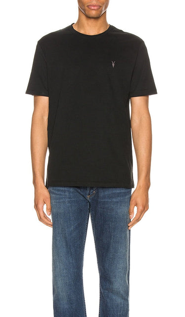 ALLSAINTS Brace Tonic Crew Tee in Black - ALLSAINTS - Brace Tonic - T-shirt ras du cou en noir - ALLSAINTS Brace Tonic 黑色圆领 T 恤 - ALLSAINTS Brace Tonic Crew T-Shirt in Schwarz - ALLSAINTS Brace 토닉 크루 티셔츠 블랙 색상 - Maglietta ALLSAINTS Brace Tonic Crew in nero