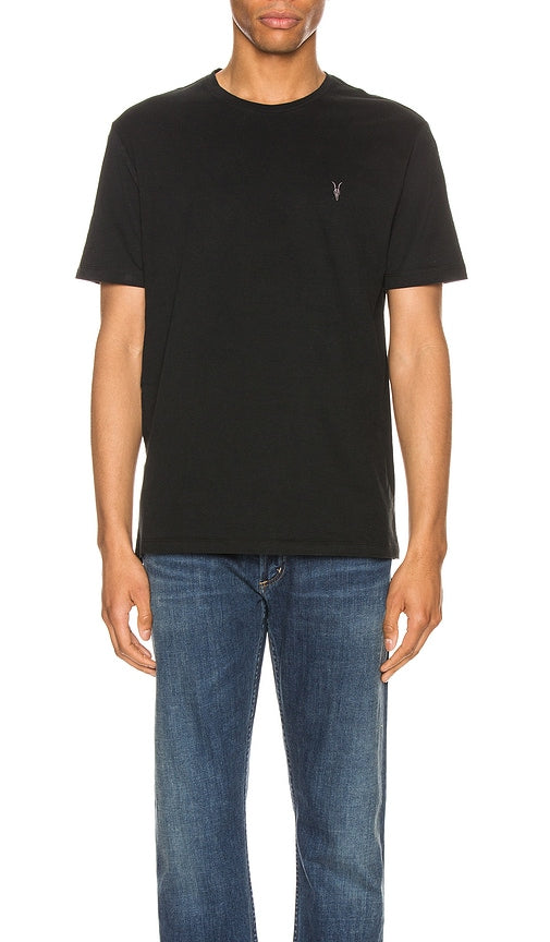 ALLSAINTS Brace Tonic Crew Tee in Black - ALLSAINTS - Brace Tonic - T-shirt ras du cou en noir - ALLSAINTS Brace Tonic 黑色圆领 T 恤 - ALLSAINTS Brace Tonic Crew T-Shirt in Schwarz - ALLSAINTS Brace 토닉 크루 티셔츠 블랙 색상 - Maglietta ALLSAINTS Brace Tonic Crew in nero