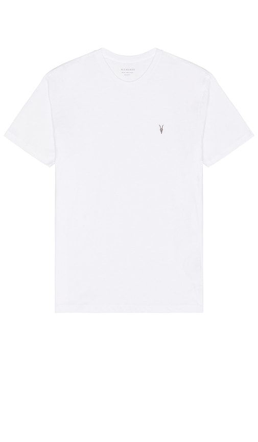 ALLSAINTS Brace Tonic Crew Tee in White - T-shirt ras du cou ALLSAINTS Brace Tonic en blanc - ALLSAINTS Brace Tonic 白色圆领 T 恤 - ALLSAINTS Brace Tonic Crew T-Shirt in Weiß - ALLSAINTS Brace 토닉 크루 티셔츠 화이트 색상 - Maglietta ALLSAINTS Brace Tonic Crew in bianco