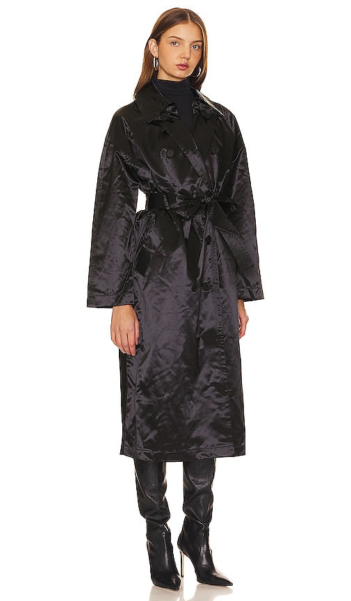 ALLSAINTS Elltee Toni Trench in Black