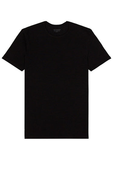 ALLSAINTS Figure Crew Tee in Black - T-shirt ras du cou ALLSAINTS en noir - ALLSAINTS 黑色花样圆领 T 恤 - ALLSAINTS Figure Crew T-Shirt in Schwarz - ALLSAINTS 피규어 크루 티셔츠 색상 - T-shirt girocollo con figura ALLSAINTS in nero