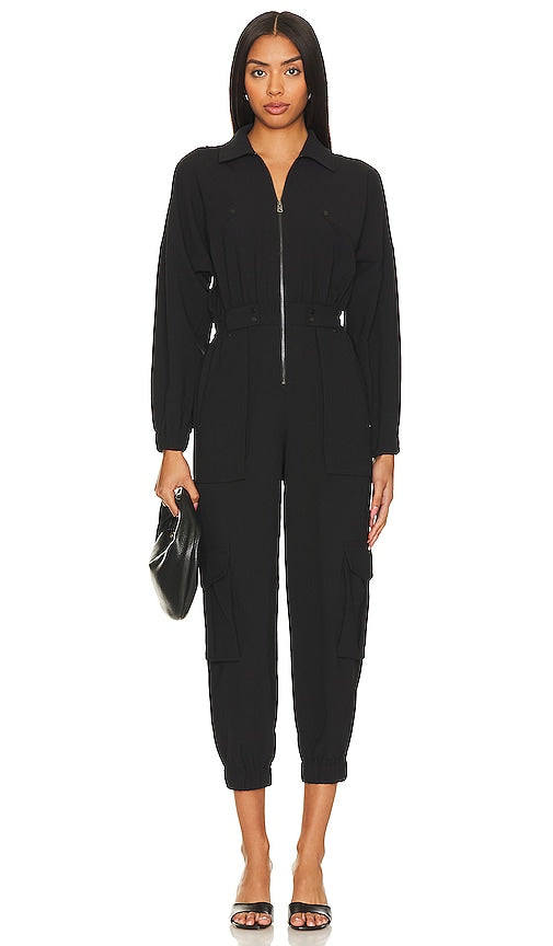 ALLSAINTS Frieda Jumpsuit in Black - Combinaison ALLSAINTS Frieda en noir - ALLSAINTS Frieda 黑色连身裤 - ALLSAINTS Frieda Overall in Schwarz - ALLSAINTS 프리다 점프수트 - Tuta ALLSAINTS Frieda in nero