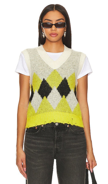 ALLSAINTS Hove Tank in Yellow - Débardeur ALLSAINTS Hove en jaune - ALLSAINTS 黄色 Hove 背心 - ALLSAINTS Hove Tank in Gelb - ALLSAINTS Hove 탱크 옐로우 색상 - Carro armato ALLSAINTS Hove in giallo