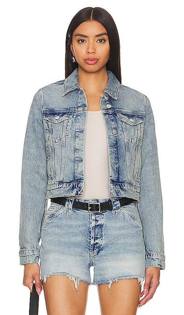 ALLSAINTS Juno Denim Jacket in Blue