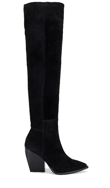 ALLSAINTS Reina Suede Boot in Black - ALLSAINTS Reina Bottine en daim en noir - ALLSAINTS Reina 黑色绒面革靴子 - ALLSAINTS Reina Wildlederstiefel in Schwarz - ALLSAINTS Reina 스웨이드 부츠블랙 색상 - Stivale ALLSAINTS Reina in pelle scamosciata in nero