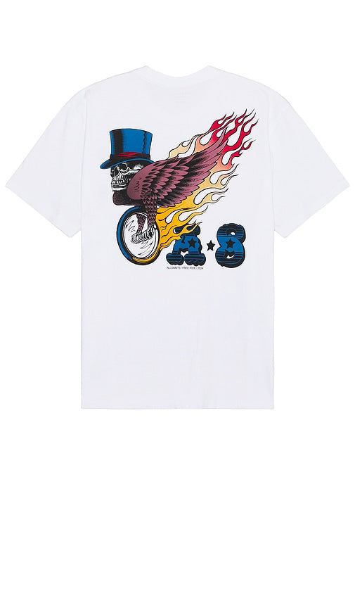 ALLSAINTS Roller Crew in White - Pull à roulettes ALLSAINTS en blanc - ALLSAINTS 白色 Roller 圆领上衣 - ALLSAINTS Roller Crew in Weiß - ALLSAINTS 롤러 크루 화이트 색상 - Girocollo ALLSAINTS in bianco