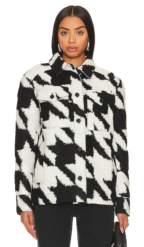 ALLSAINTS Rosey Mono Jacket in Black,White
