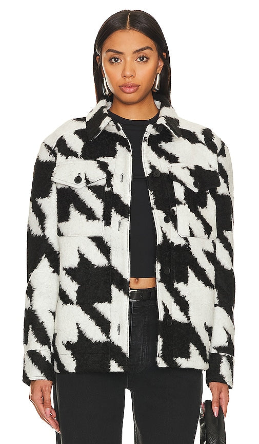 ALLSAINTS Rosey Mono Jacket in Black,White - Veste ALLSAINTS Rosey Mono en noir, blanc - ALLSAINTS Rosey Mono 夹克黑色、白色 - ALLSAINTS Rosey Monojacke in Schwarz, Weiß - ALLSAINTS Rosey 모노 재킷블랙,화이트 색상 - Giacca monocromatica ALLSAINTS Rosey in nero, bianco