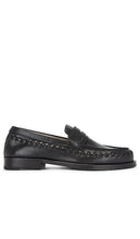 ALLSAINTS Sammy Black Leather Loafer in Black - ALLSAINTS - Sammy - Mocassins en cuir noir - Noir - ALLSAINTS Sammy 黑色皮革乐福鞋 - ALLSAINTS Sammy Schwarzer Leder-Loafer in Schwarz - ALLSAINTS Sammy 블랙 가죽 로퍼블랙 색상 - Mocassino ALLSAINTS Sammy in pelle nera in nero