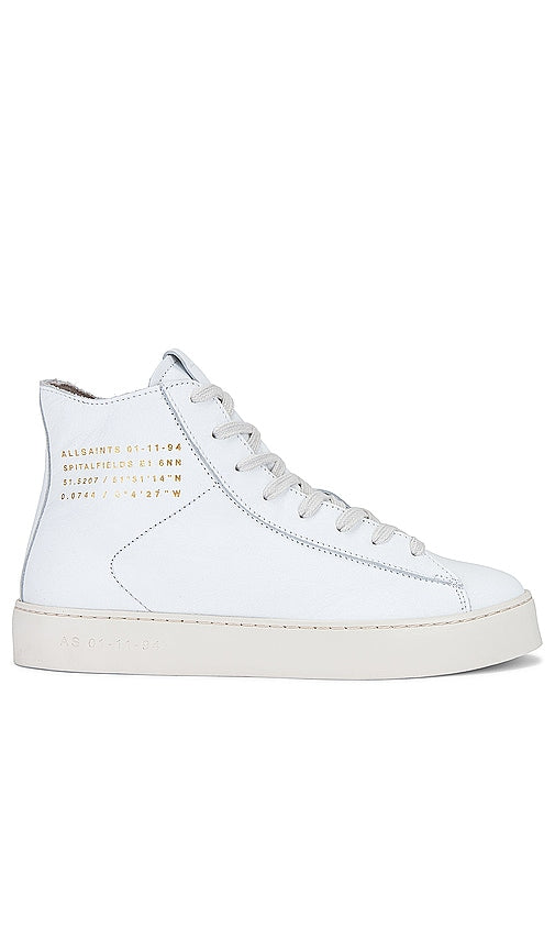 ALLSAINTS Tana High Top in White - ALLSAINTS Tana haut en blanc - ALLSAINTS Tana 白色高帮 - ALLSAINTS Tana High Top in Weiß - ALLSAINTS TANA 하이탑 화이트 색상 - ALLSAINTS Tana High Top in bianco