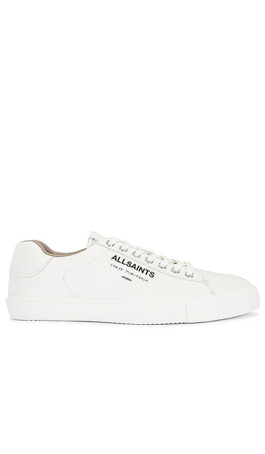 ALLSAINTS Underground Leather Low Top in White - ALLSAINTS Underground en cuir bas en blanc - ALLSAINTS Underground 白色皮革低帮鞋 - ALLSAINTS Underground Low Top aus Leder in Weiß - ALLSAINTS 언더그라운드 가죽 로우탑 화이트 색상 - ALLSAINTS Underground in pelle bassa in bianco