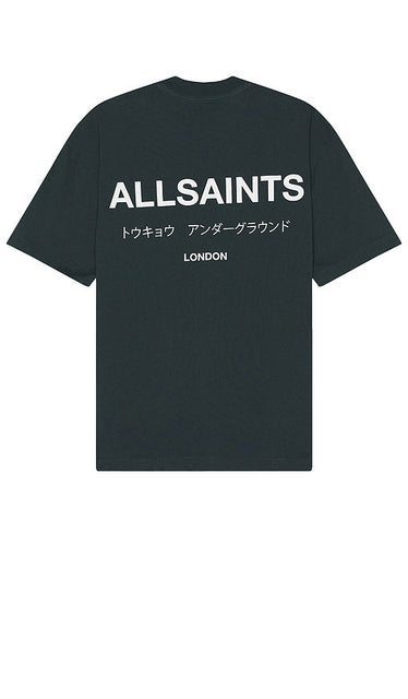 ALLSAINTS Underground Tee in Blue - T-shirt ALLSAINTS Underground en bleu - ALLSAINTS Underground 蓝色 T 恤 - ALLSAINTS Underground T-Shirt in Blau - ALLSAINTS 언더그라운드 티셔츠 - T-shirt metropolitana ALLSAINTS in blu