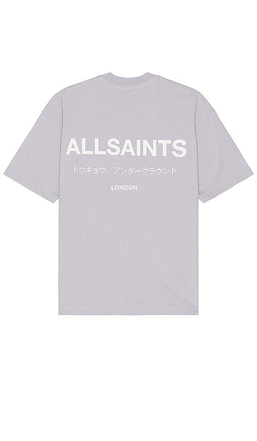 ALLSAINTS Underground Tee in Lavender - T-shirt ALLSAINTS Underground en lavande - ALLSAINTS 薰衣草色 Underground T 恤 - ALLSAINTS Underground T-Shirt in Lavendel - ALLSAINTS 언더그라운드 티셔츠 - Maglietta ALLSAINTS Underground in lavanda