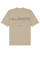 ALLSAINTS Underground Tee in Taupe - T-shirt ALLSAINTS Underground en taupe - ALLSAINTS 灰褐色 Underground T 恤 - ALLSAINTS Underground T-Shirt in Taupe - ALLSAINTS 언더그라운드 티셔츠 - T-shirt metropolitana ALLSAINTS in tortora