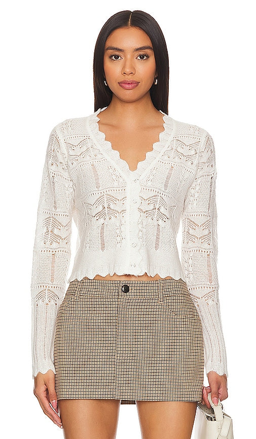 ALLSAINTS Vanessa Cardigan in White - ALLSAINTS Cardigan Vanessa en Blanc - ALLSAINTS Vanessa 白色开衫 - ALLSAINTS Vanessa Cardigan in Weiß - ALLSAINTS Vanessa 카디건 화이트 색상 - Cardigan ALLSAINTS Vanessa in bianco