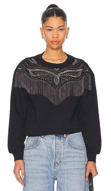ALLSAINTS Winona Jaine Sweatshirt in Black - Sweat-shirt ALLSAINTS Winona Jaine en noir - ALLSAINTS Winona Jaine 黑色运动衫 - ALLSAINTS Winona Jaine Sweatshirt in Schwarz - ALLSAINTS Winona Jaine 스웨트셔츠블랙 색상 - Felpa ALLSAINTS Winona Jaine in nero