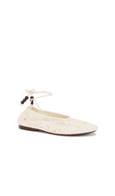 ALOHAS Rosemary Crochet Espadrilles in Cream