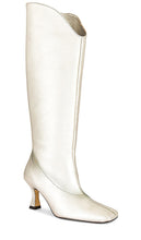 ALOHAS Billy Boots in Metallic Silver