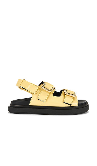 ALOHAS Harper Onix Sandals in Yellow | Vanilla Flat Sandals for Women