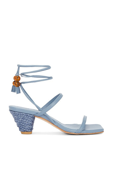 ALOHAS Imani Sandals in Blue | Blue Heeled Sandals for Women