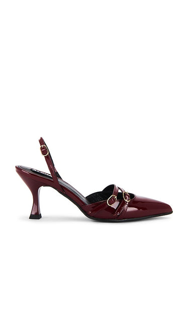 ALOHAS Joelle Pump in Burgundy | Onix Burgundy Pump Heels for Women
