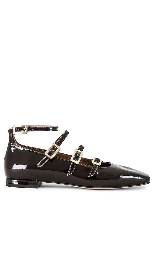ALOHAS Luke Leather Ballet Flat in Brown - ALOHAS Luke Ballerines en cuir marron - ALOHAS Luke 棕色皮革芭蕾平底鞋 - ALOHAS Luke Lederballerina in Braun - ALOHAS 루크 레더 발레 플랫 브라운 색상 - ALOHAS Luke Ballerine in pelle marrone
