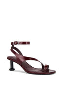 ALOHAS Miquela Onix Sandals in Burgundy