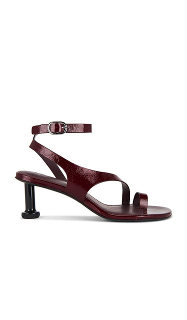 ALOHAS Miquela Onix Sandals in Burgundy | Burgundy Strappy Sandals for Women