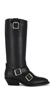 ALOHAS Ryder Boot in Black | Black Heeled Boots for Women