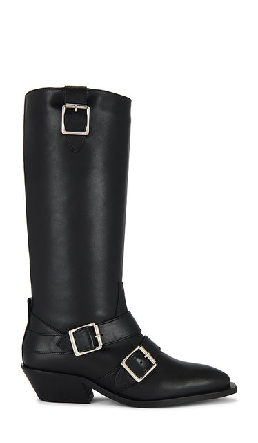 ALOHAS Ryder Boot in Black | Black Heeled Boots for Women