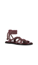 ALOHAS Tory Sandals in Burgundy
