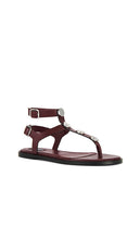 ALOHAS Xena Sandals in Burgundy