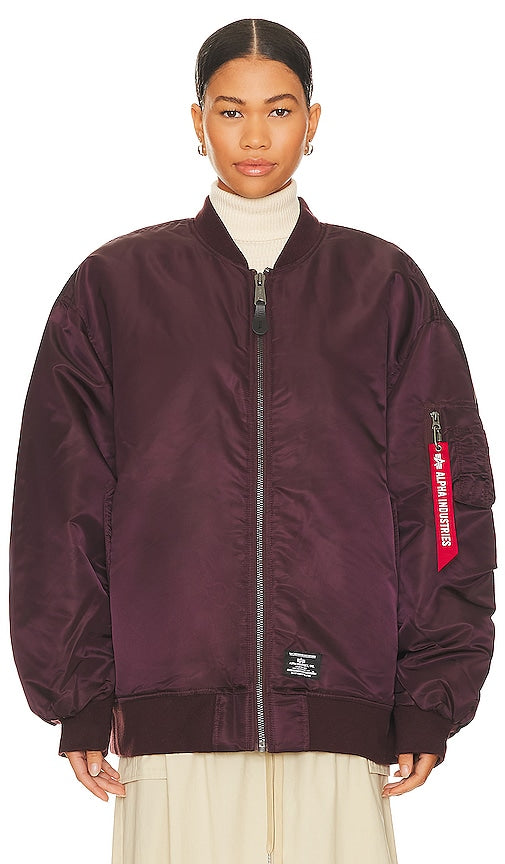 ALPHA INDUSTRIES MA-1 Flight Jacket in Purple