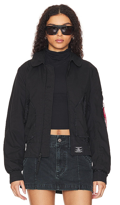 ALPHA INDUSTRIES Mod Bomber Jacket in Black