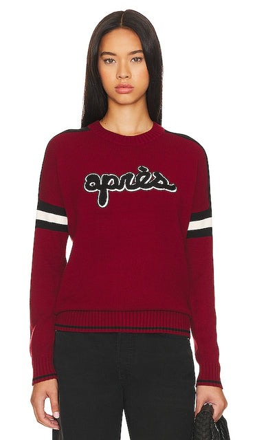 Alp N Rock Apres Ski Ii Crew Neck Sweater in Burgundy - Alp N Rock - Apres Ski II - Pull ras du cou - Bordeaux - Alp N Rock Apres Ski Ii 酒红色圆领毛衣 - Alp N Rock Apres Ski Ii Rundhalspullover in Burgunderrot - Alp N Rock Apres Ski Ii 크루넥 스웨터 - Maglione girocollo Alp N Rock Apres Ski Ii in Borgogna