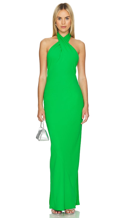 Amanda Uprichard X Revolve Galilea Gown in Green