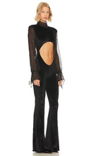 AMOR MIA Carla Velvet Jumpsuit in Black