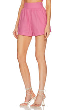 AMUR Joel Flare Shorts in Pink