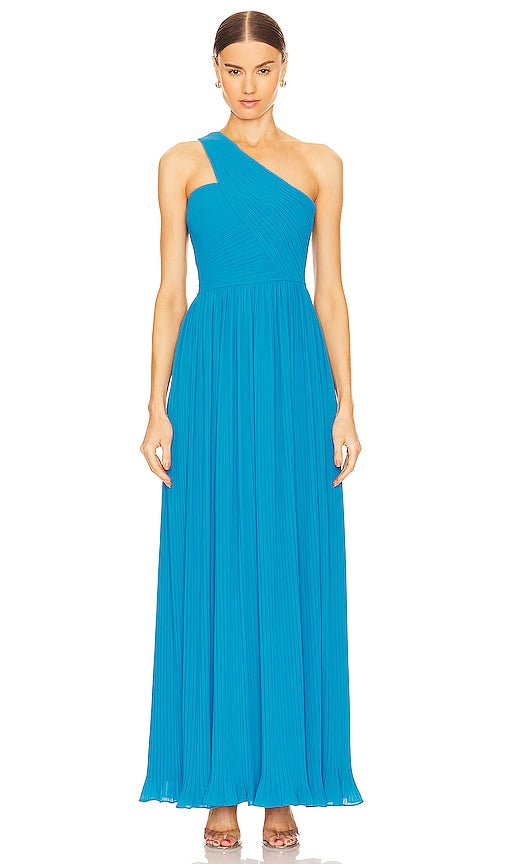 AMUR Skye Gown in Blue - Robe AMUR Skye en bleu - AMUR 蓝色 Skye 礼服 - AMUR Skye Kleid in Blau - AMUR 스카이 가운 블루 색상 - Abito AMUR Skye in blu