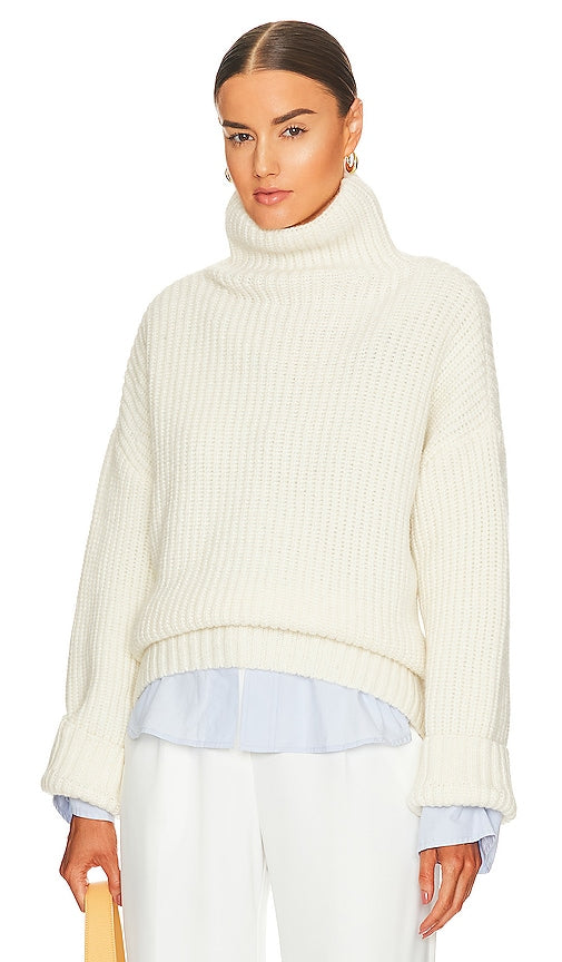 ANINE BING Sydney Sweater in Cream - ANINE BING Pull Sydney en Crème - ANINE BING Sydney 奶油色毛衣 - ANINE BING Sydney Pullover in Creme - ANINE BING 시드니 스웨터 - ANINE BING Maglione Sydney color crema