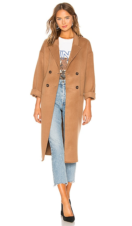 ANINE BING Dylan Coat in Brown - ANINE BING Manteau Dylan en Marron - ANINE BING Dylan 棕色外套 - ANINE BING Dylan Mantel in Braun - ANINE BING 딜런 코트브라운 색상 - ANINE BING Cappotto Dylan in marrone