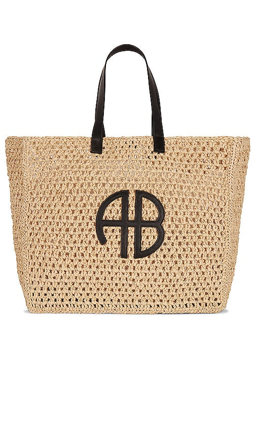ANINE BING Large Rio Tote in Neutral