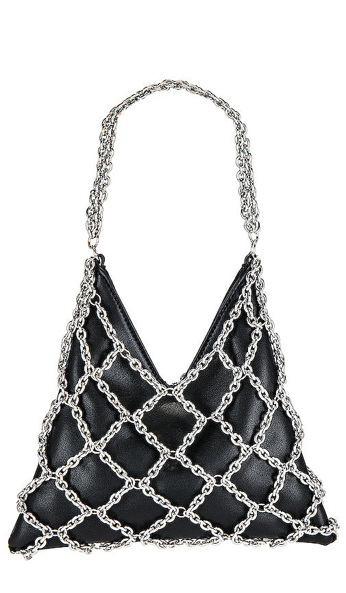 ANINE BING Mini Gaia Chain Bag in Black