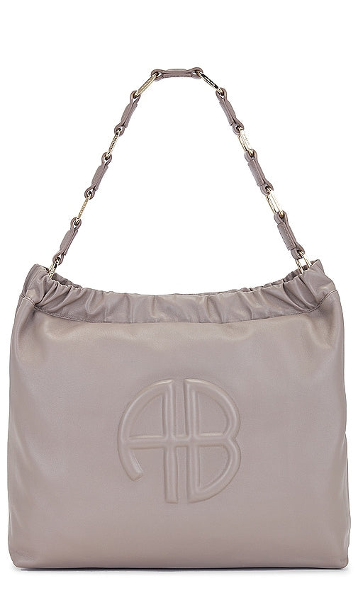 ANINE BING Kate Shoulder Bag in Taupe