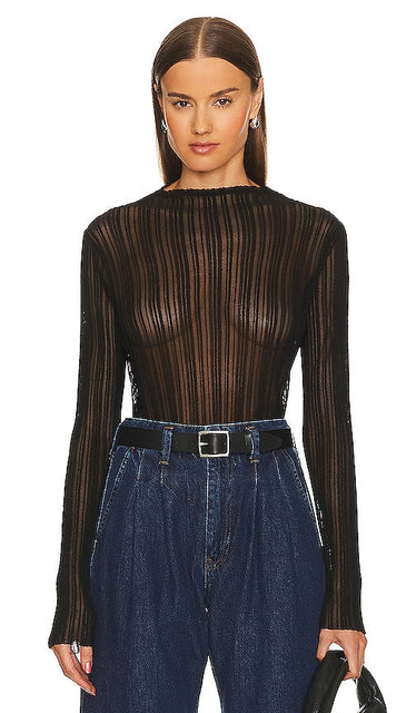 ANINE BING Amy Top in Black - ANINE BING Haut Amy en Noir - ANINE BING 艾米黑色上衣 - ANINE BING Amy Top in Schwarz - ANINE BING 에이미 탑 - ANINE BING Amy Top in nero