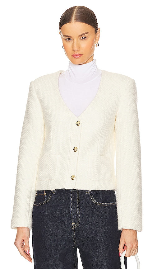 ANINE BING Anitta Jacket in Ivory - ANINE BING Veste Anitta en ivoire - ANINE BING Anitta 象牙色夹克 - ANINE BING Anitta Jacke in Elfenbein - ANINE BING ANITTA 자켓 아이보리 색상 - ANINE BING Giacca Anitta in avorio