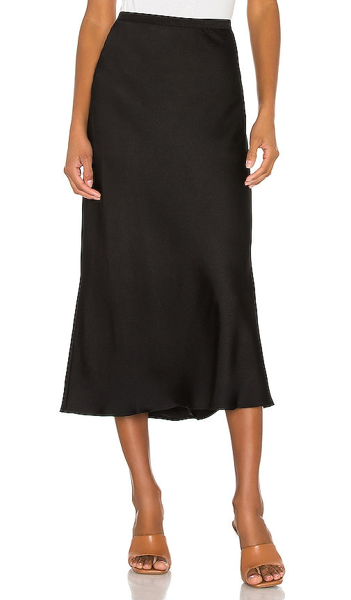 ANINE BING Bar Silk Skirt in Black - ANINE BING Jupe Bar en Soie en Noir - ANINE BING 黑色 Bar 丝质半身裙 - ANINE BING Bar Seidenrock in Schwarz - ANINE BING 바 실크 스커트 - ANINE BING Gonna in seta Bar in nero