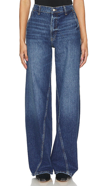 ANINE BING Briley Wide Leg in Blue - ANINE BING Briley jambe large en bleu - ANINE BING Briley 蓝色阔腿裤 - ANINE BING Briley mit weitem Bein in Blau - ANINE BING Briley 와이드 레그 블루 색상 - ANINE BING Briley gamba larga in blu