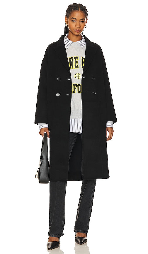 ANINE BING Dylan Coat in Black